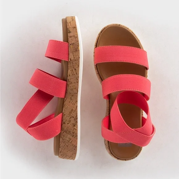 NWOT DV by DOLCE VITA Slink Girls Elastic Wedge Sandals - Picture 1 of 6